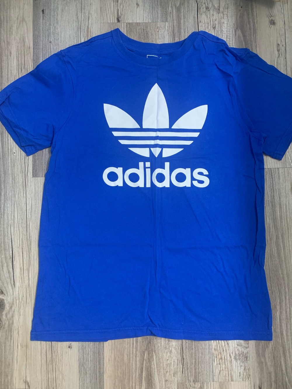 Adidas Royal Blue Tee with White Trefoil Logo BNWOT XL•UNISEX•